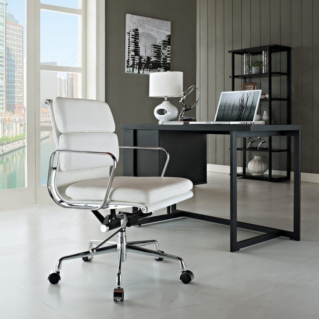 Staples white office chair