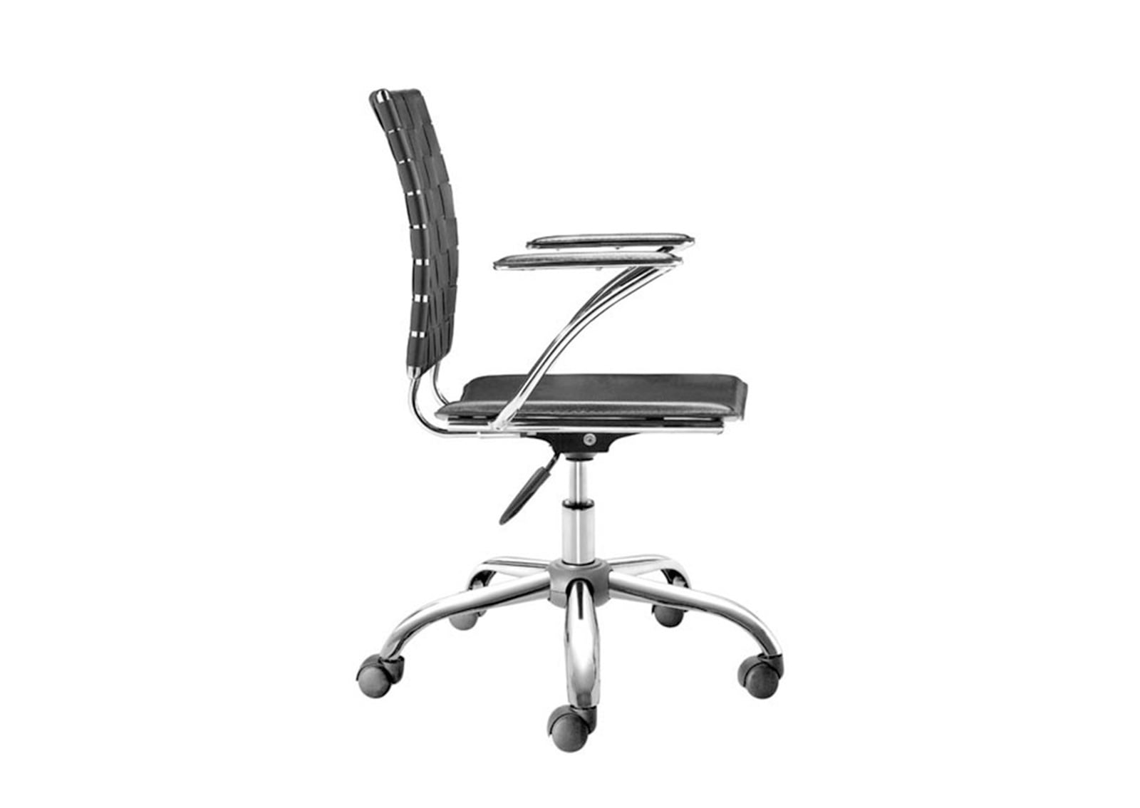 Criss Cross Office Chair Black FurnishPlus