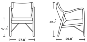 45 Lounge Chair | Finn Juhl Style
