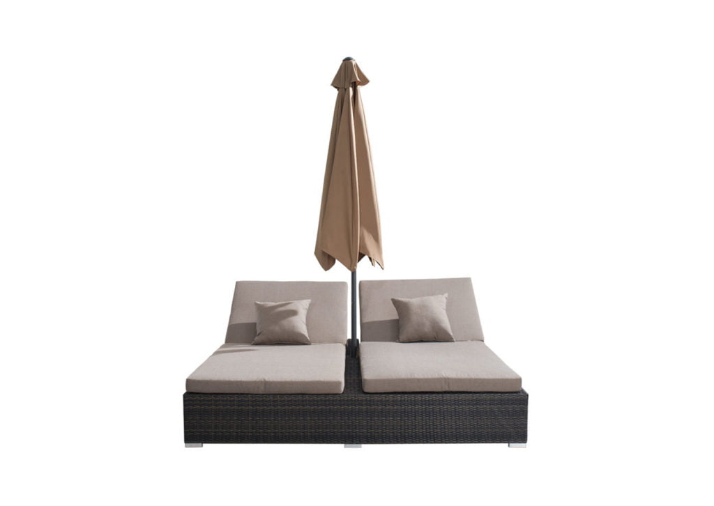 Atlantic Double Chaise Lounge Espresso FurnishPlus