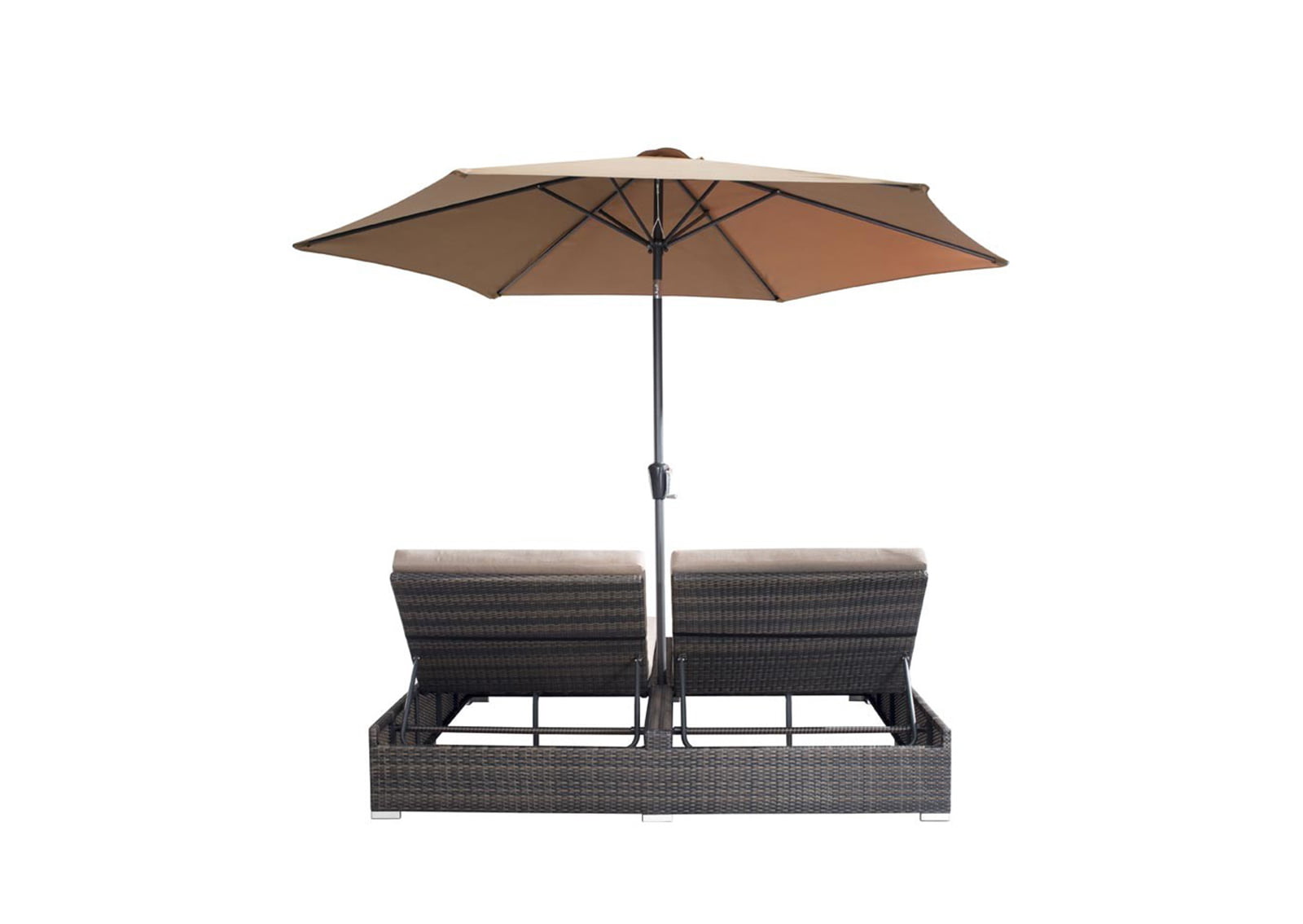 Atlantic Double Chaise Lounge Espresso FurnishPlus