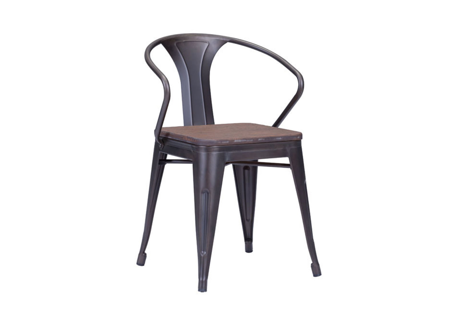 Helix Dining Chair Rustic Wood1