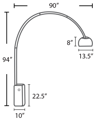 Arco lamp Achille Castiglioni