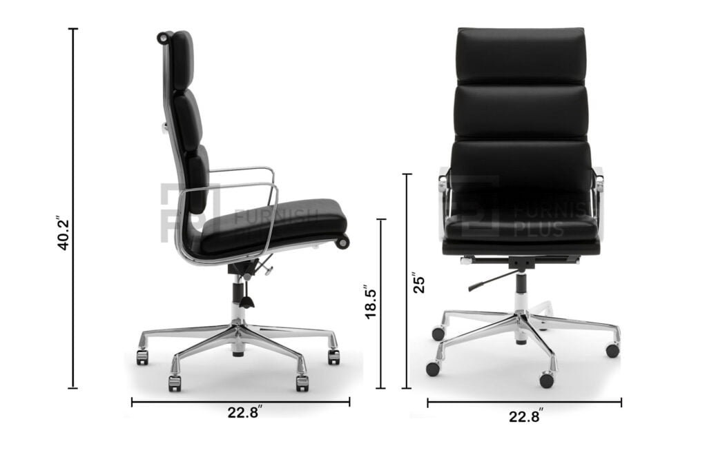 FPlus Soft Pad Office Chair High Back FurnishPlus