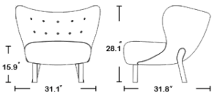 Little Petra Lounge Chair | Viggo Boesen Style